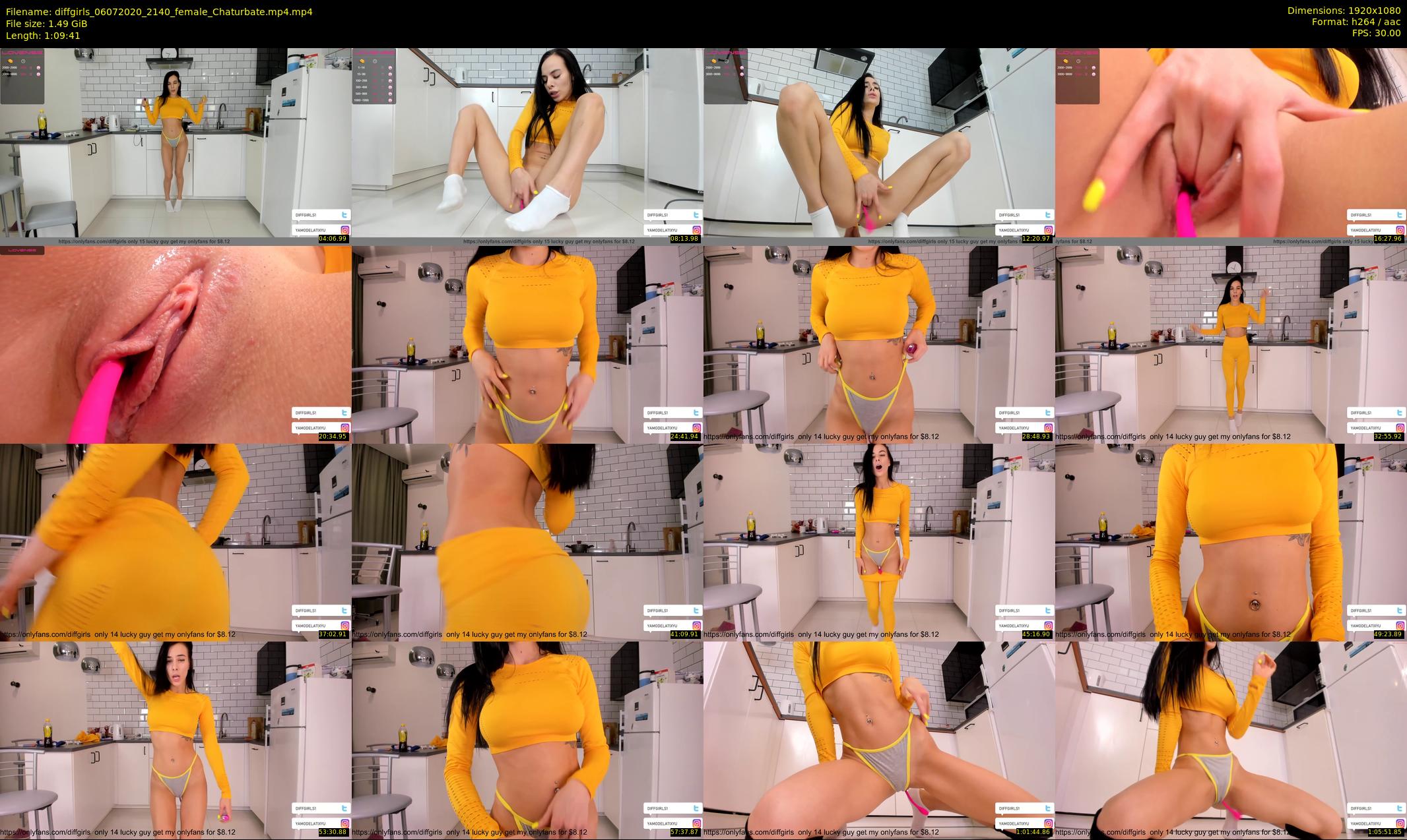 diffgirls — 70 minute Chaturbate female cam show recording, 1080p, Jul 6, 2020
