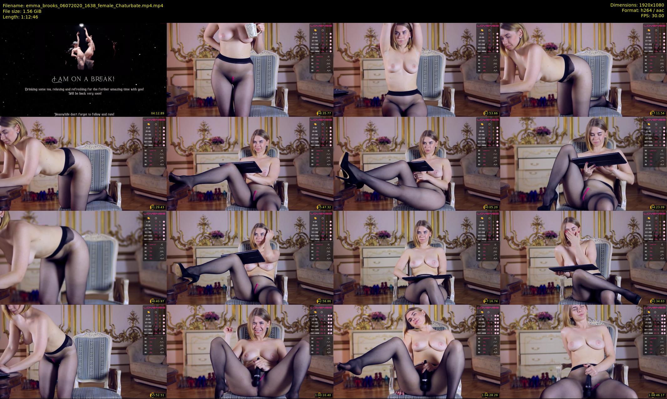 emma_brooks — 73 minute Chaturbate female cam show recording, 1080p, Jul 6, 2020