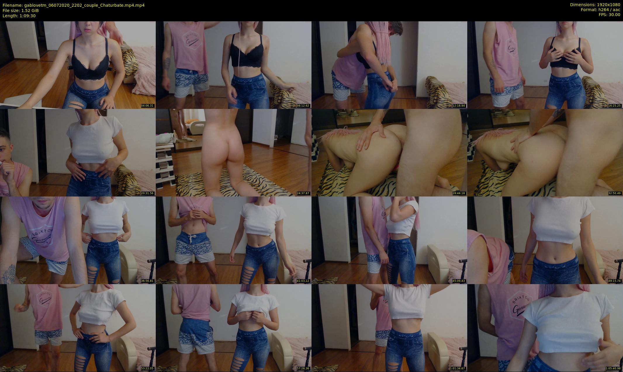 gablovetm — 70 minute Chaturbate couple cam show recording, 1080p, Jul 6, 2020