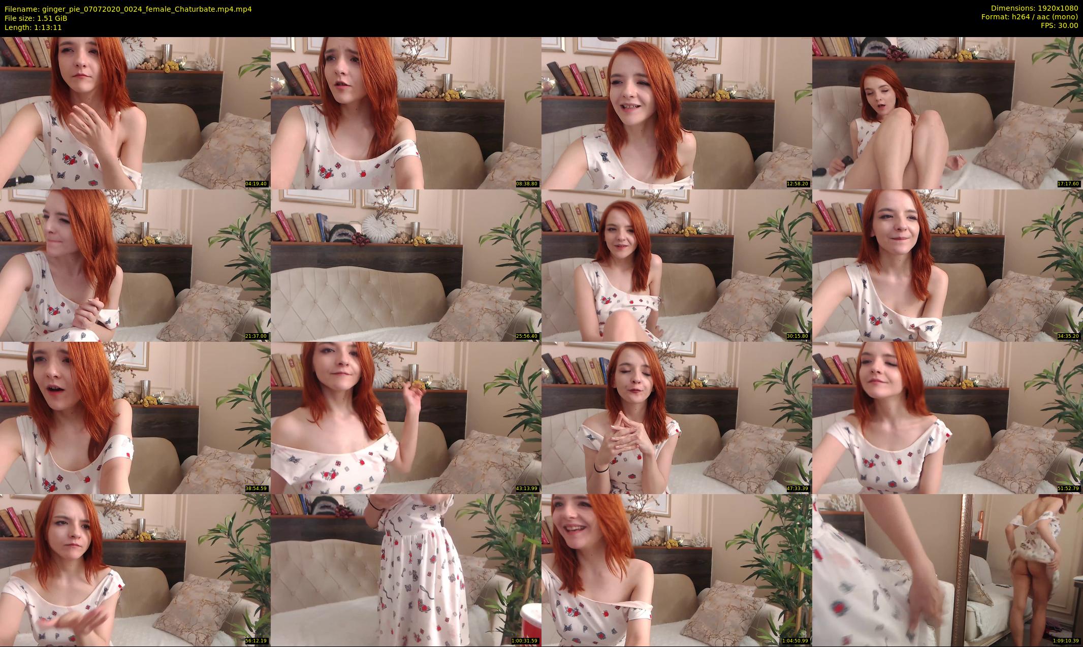 ginger_pie — 74 minute Chaturbate female cam show recording, 1080p, Jul 7, 2020