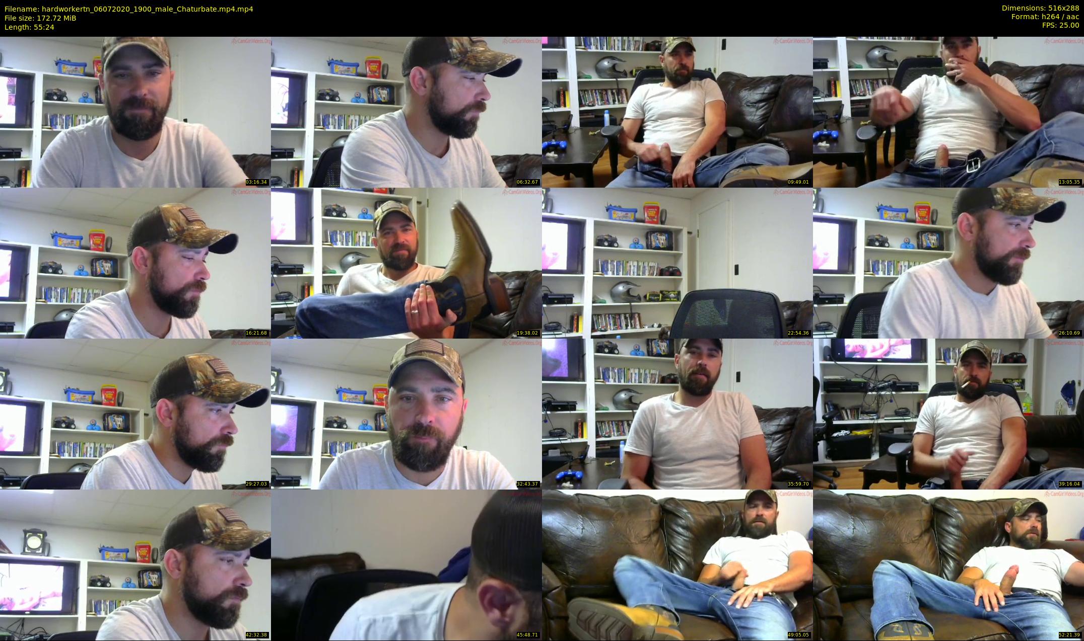 hardworkertn — 56 minute Chaturbate male cam show recording, SD, Jul 6, 2020