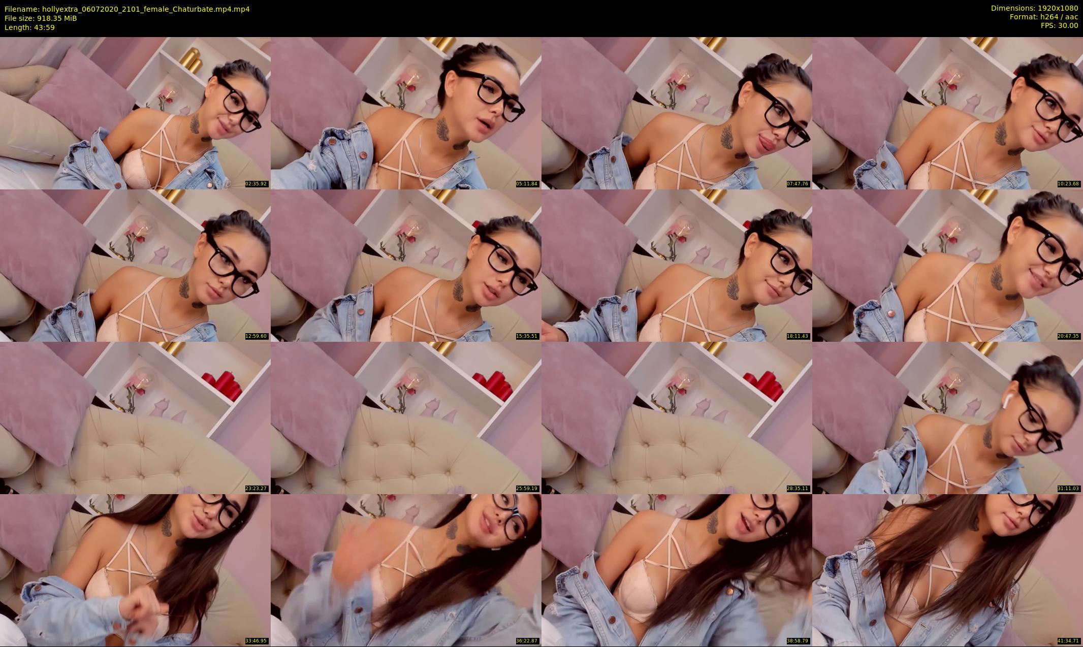 hollyextra — 44 minute Chaturbate female cam show recording, 1080p, Jul 6, 2020