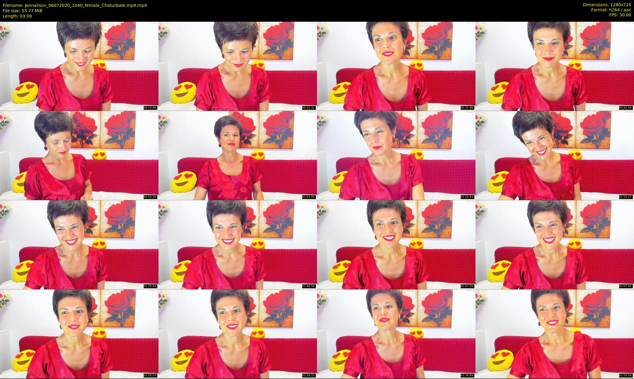 jennalison — 3 minute Chaturbate female cam show recording, 720p, Jul 6, 2020