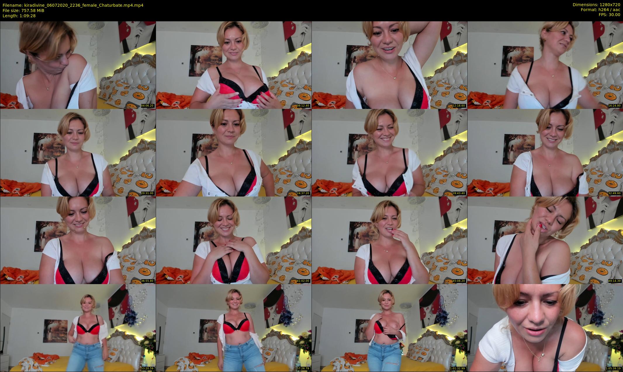 kiradivine — 70 minute Chaturbate female cam show recording, 720p, Jul 6, 2020
