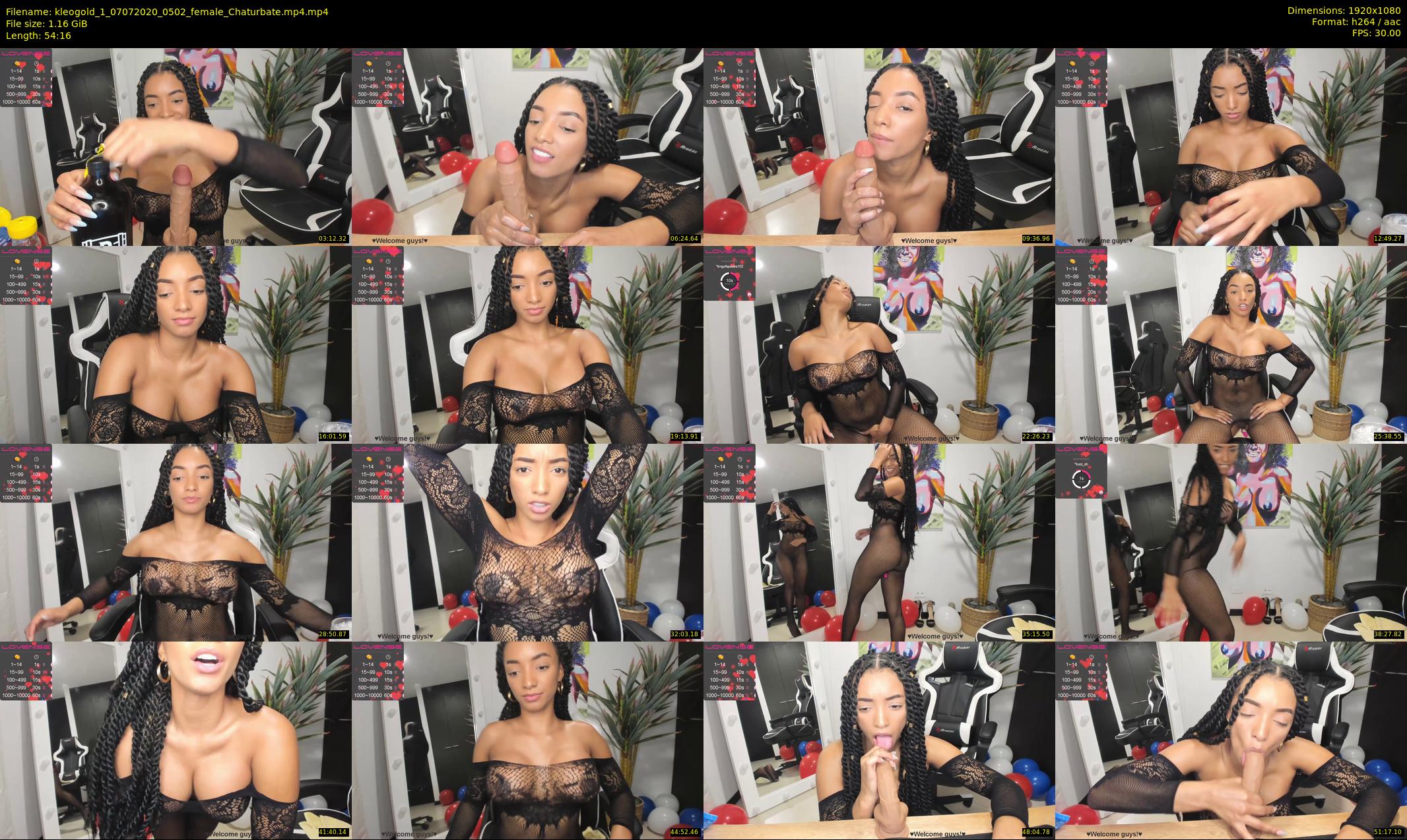 kleogold_1 — 55 minute Chaturbate female cam show recording, 1080p, Jul 7, 2020