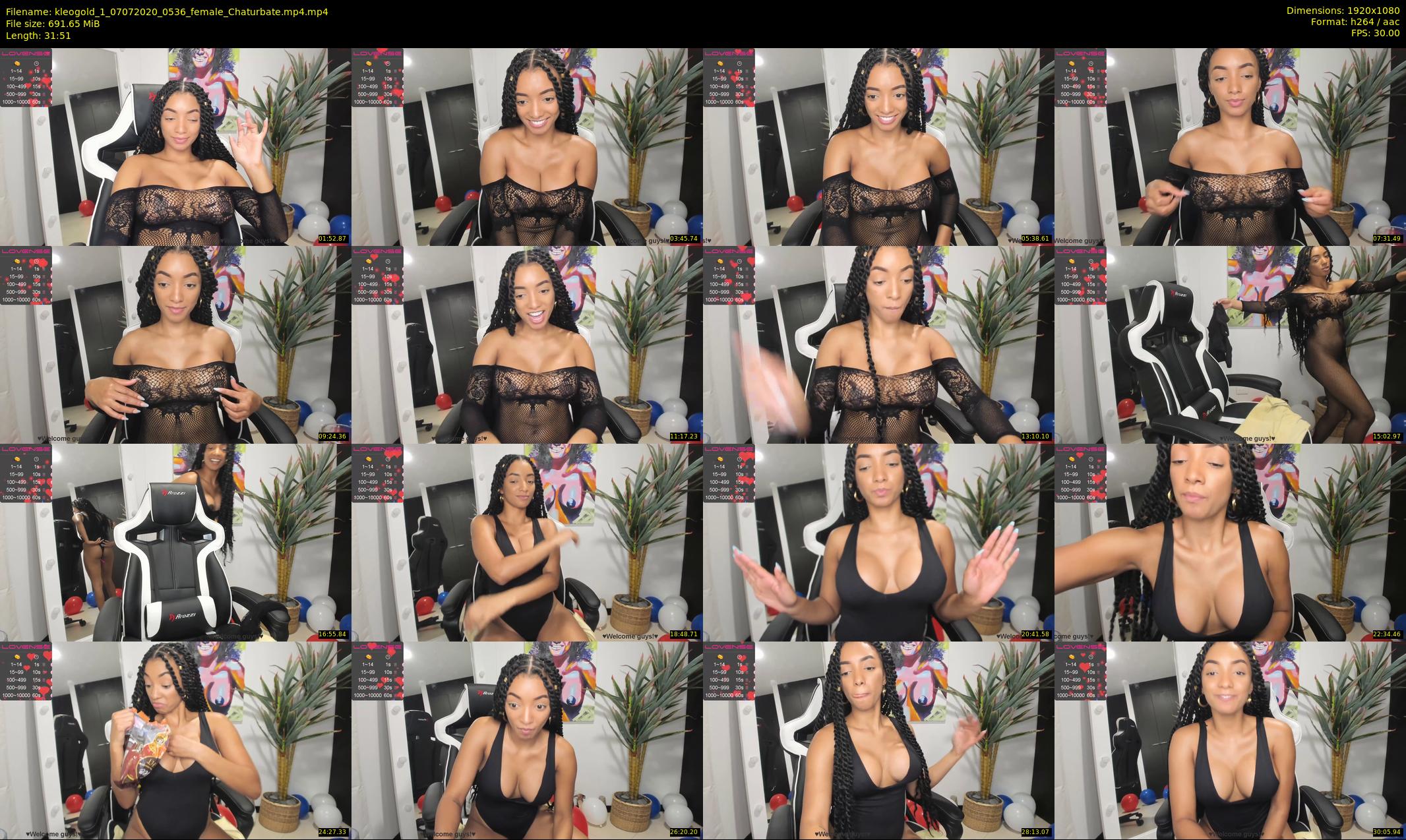 kleogold_1 — 32 minute Chaturbate female cam show recording, 1080p, Jul 7, 2020