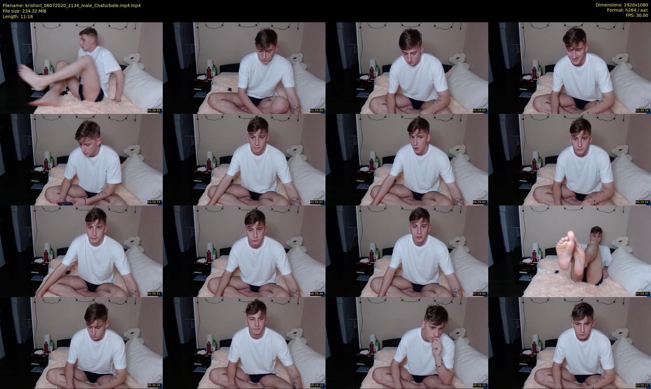 krishort — 12 minute Chaturbate male cam show recording, 1080p, Jul 6, 2020