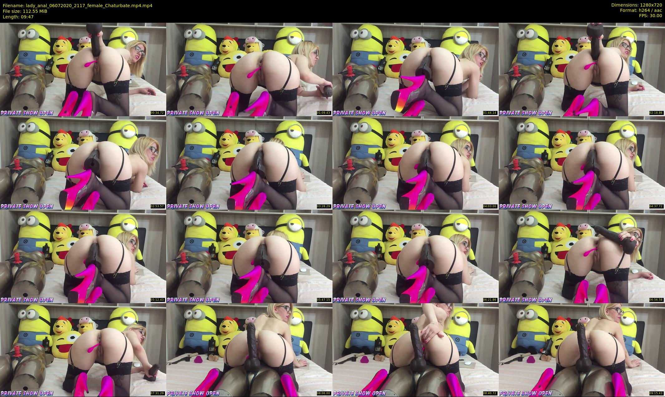 lady_anal — 10 minute Chaturbate female cam show recording, 720p, Jul 6, 2020