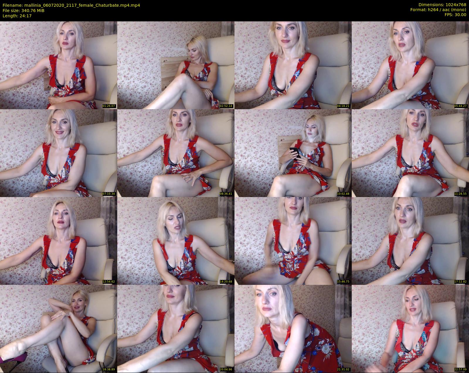 mallinia — 25 minute Chaturbate female cam show recording, 720p, Jul 6, 2020