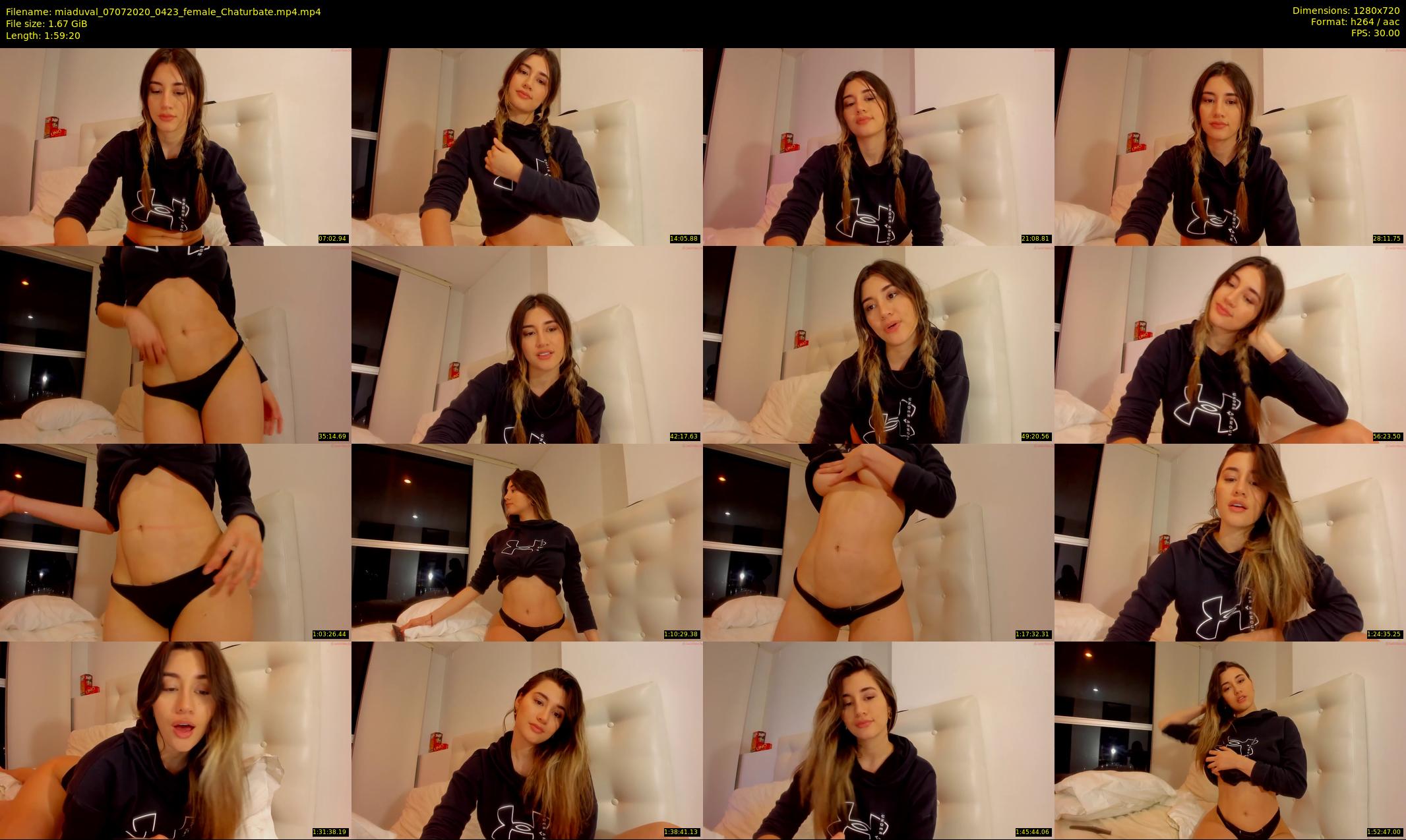miaduval — 120 minute Chaturbate female cam show recording, 720p, Jul 7, 2020