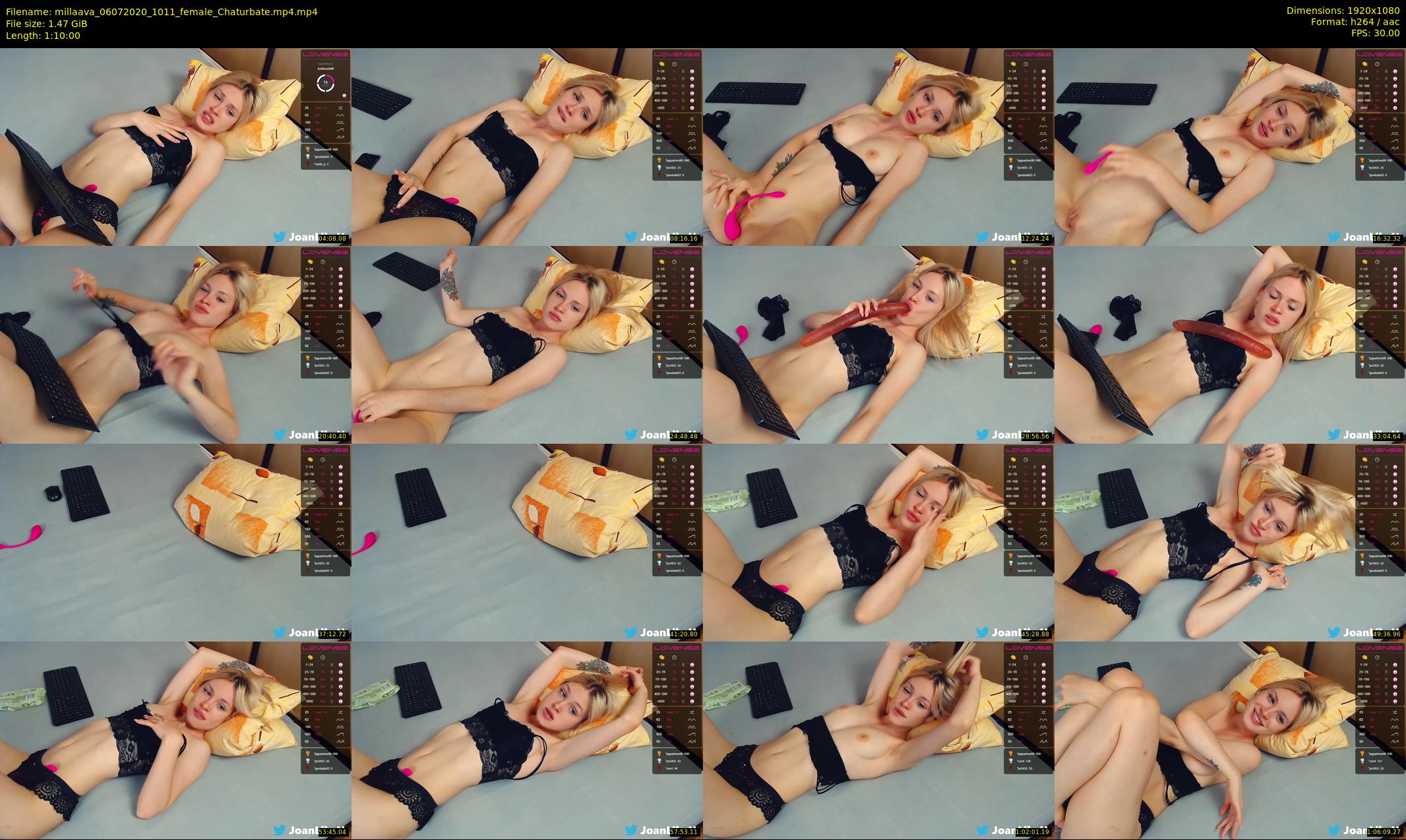millaava — 70 minute Chaturbate female cam show recording, 1080p, Jul 6, 2020