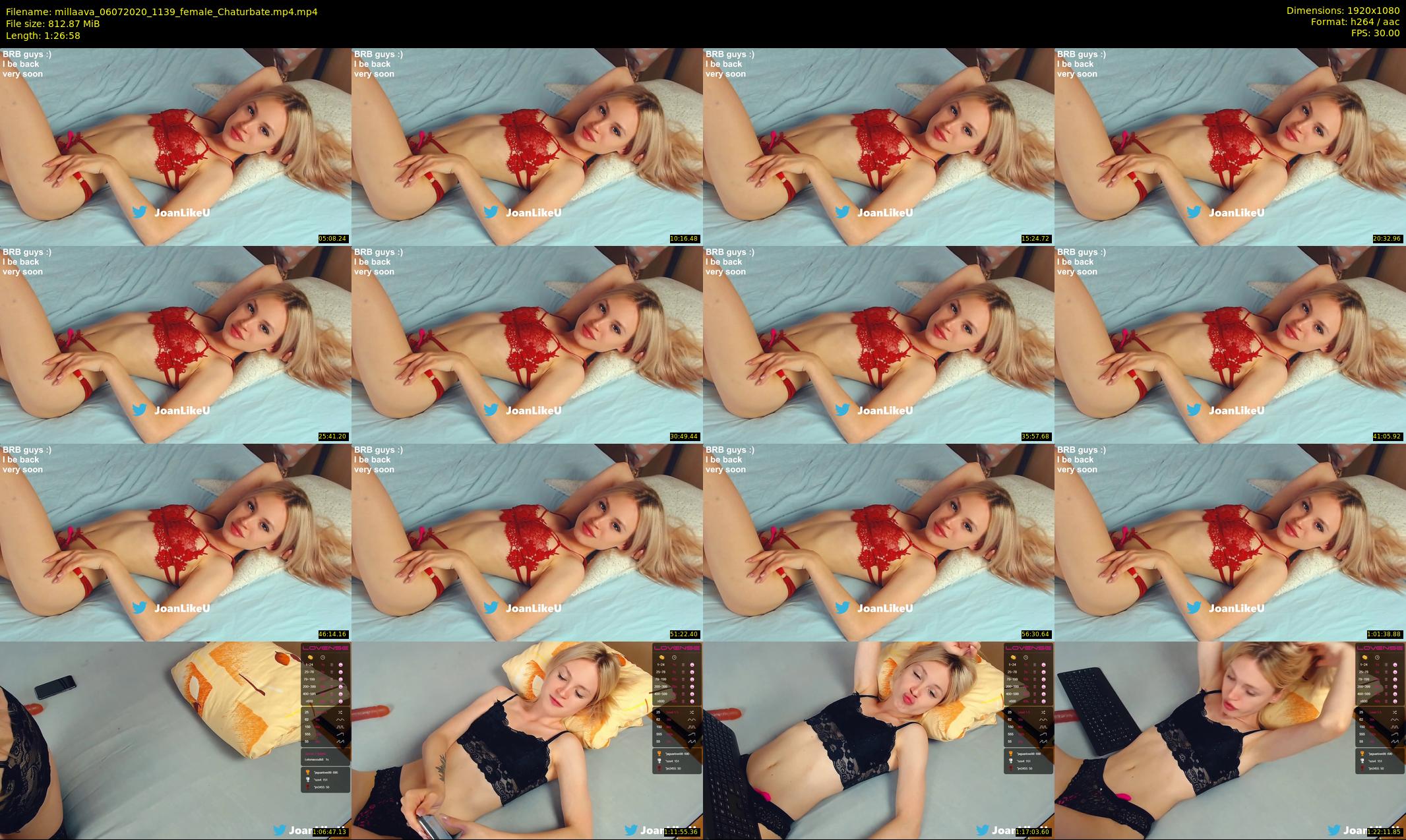 millaava — 87 minute Chaturbate female cam show recording, 1080p, Jul 6, 2020