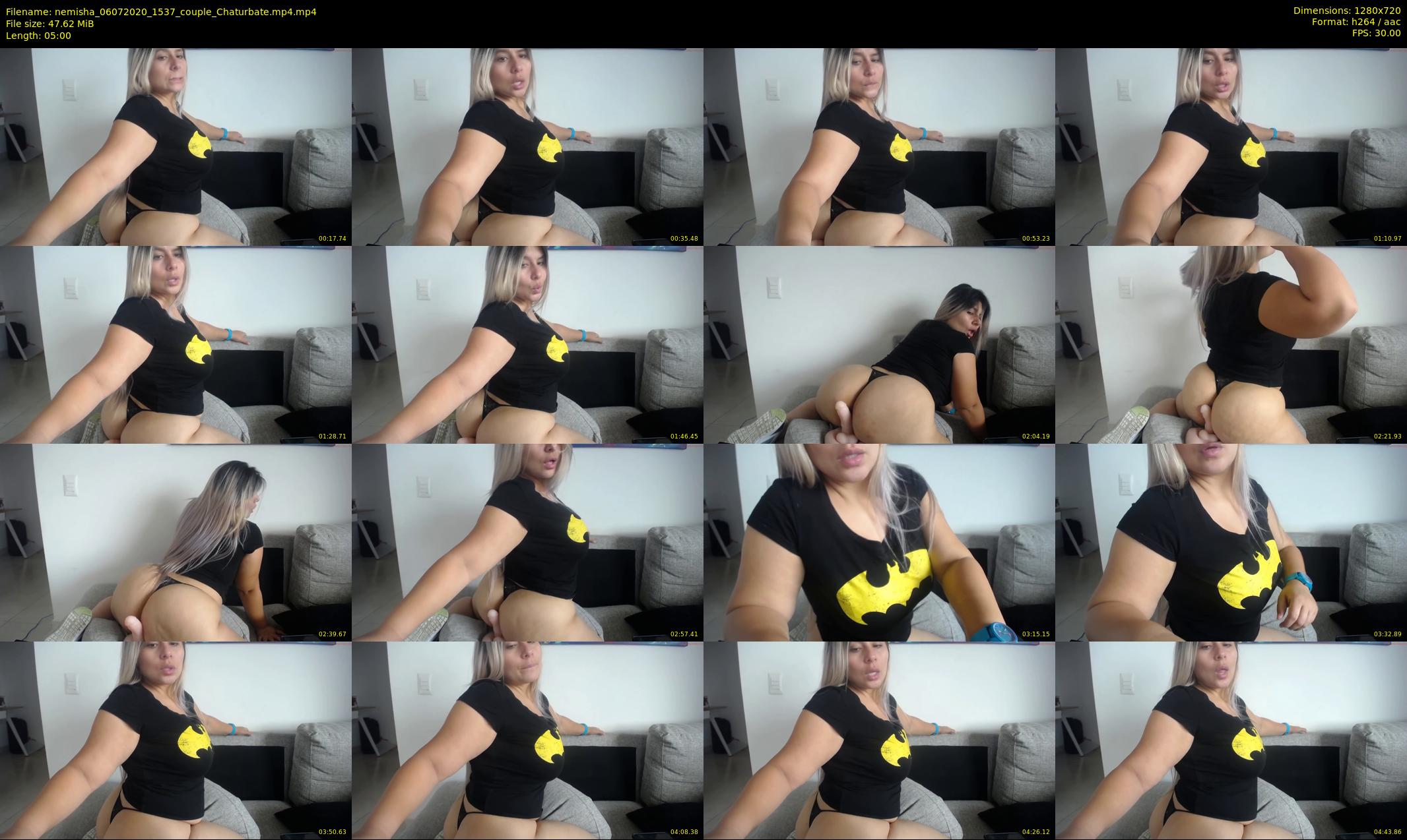 nemisha — 5 minute Chaturbate female cam show recording, 720p, Jul 6, 2020