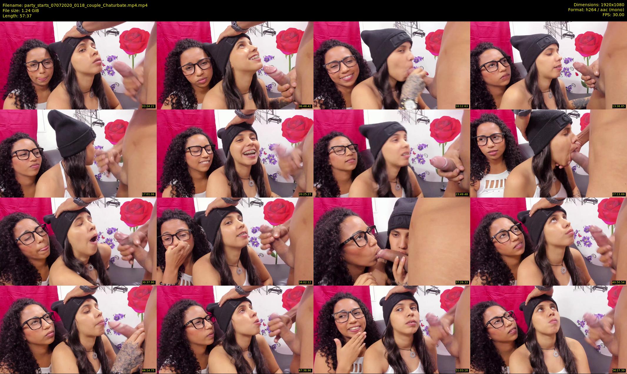party_starts — 58 minute Chaturbate couple cam show recording, 1080p, Jul 7, 2020