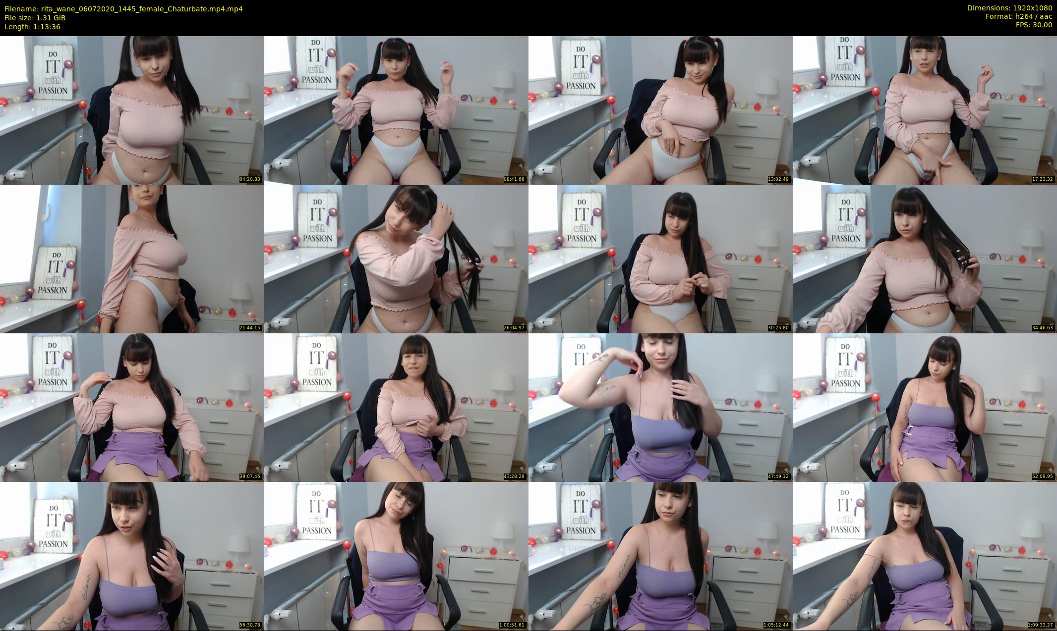 rita_wane — 74 minute Chaturbate female cam show recording, 1080p, Jul 6, 2020