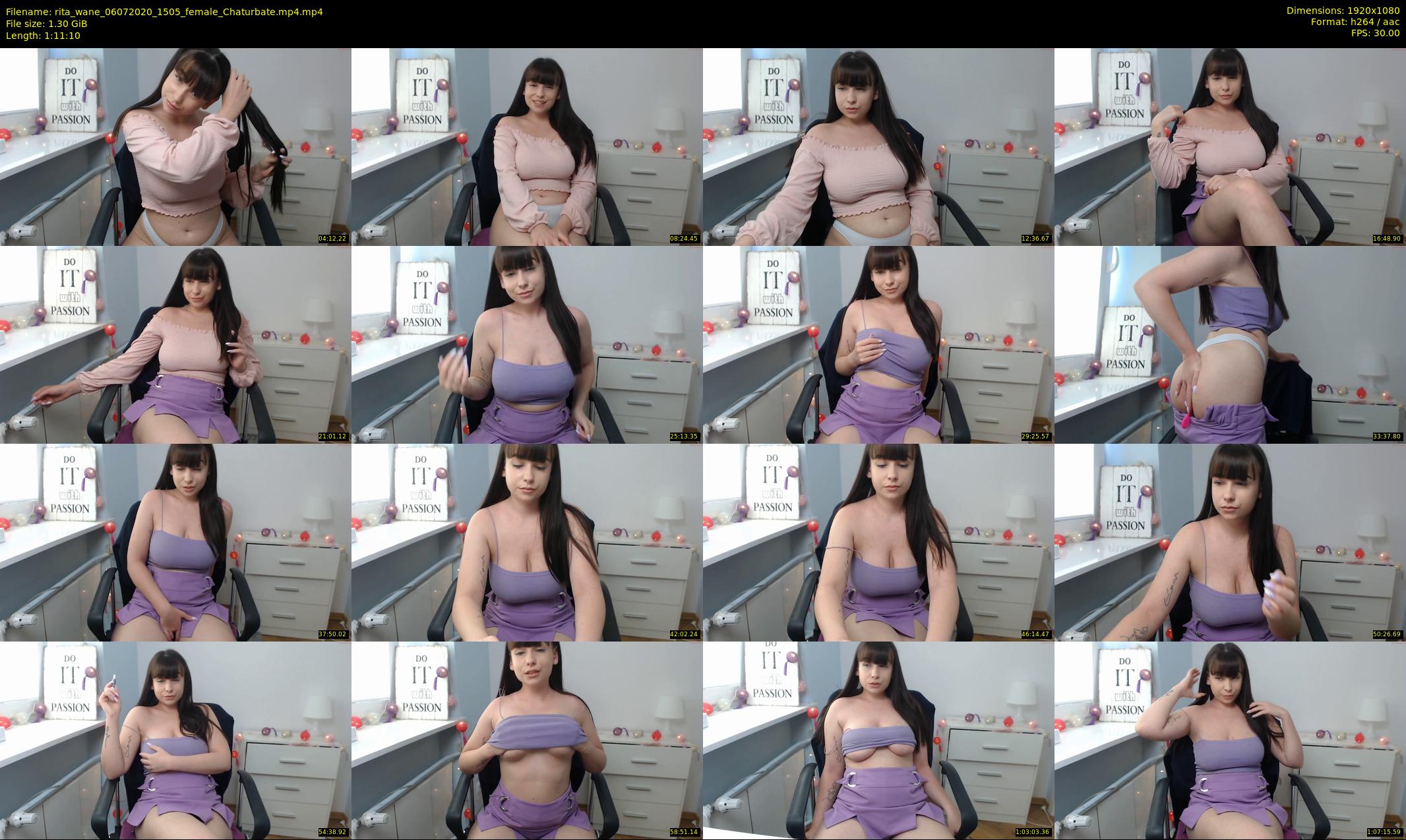 rita_wane — 72 minute Chaturbate female cam show recording, 1080p, Jul 6, 2020