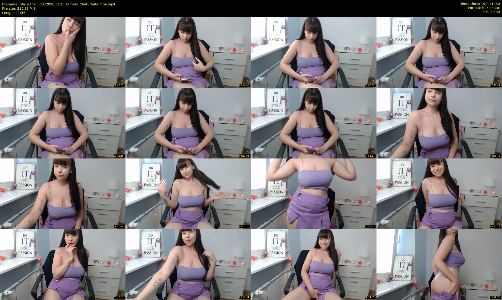 rita_wane — 12 minute Chaturbate female cam show recording, 1080p, Jul 6, 2020