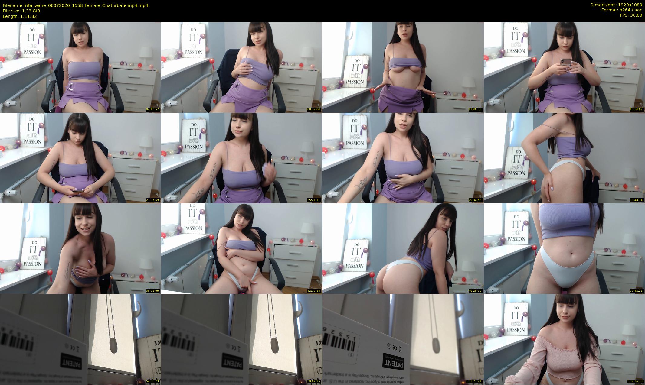 rita_wane — 72 minute Chaturbate female cam show recording, 1080p, Jul 6, 2020