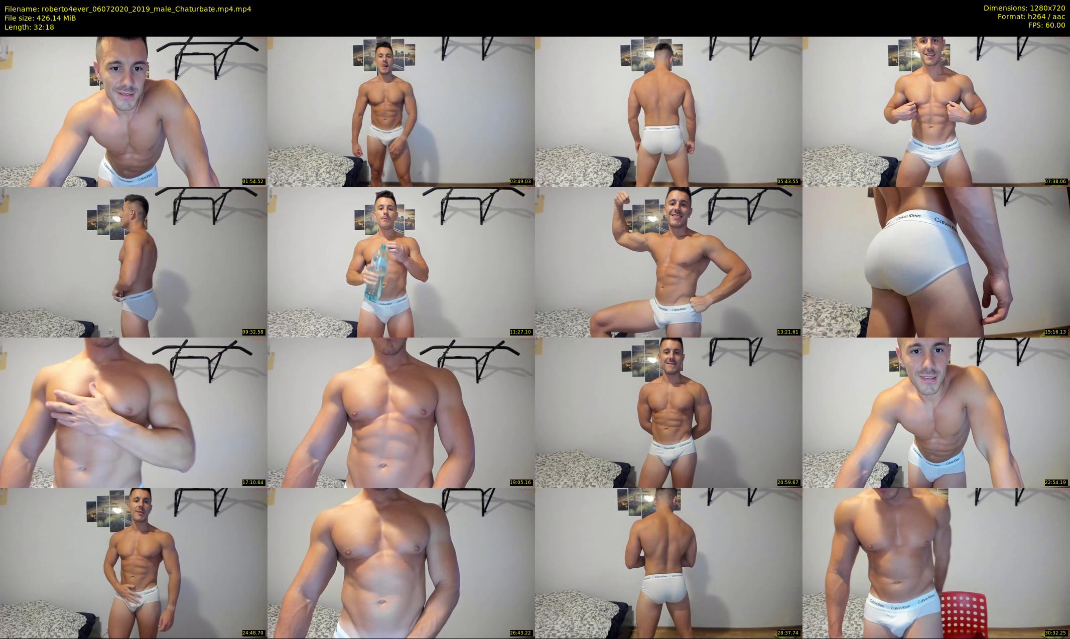 roberto4ever — 33 minute Chaturbate male cam show recording, 720p, Jul 6, 2020