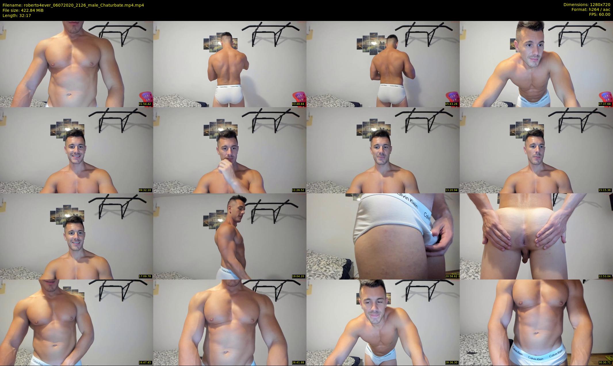 roberto4ever — 33 minute Chaturbate male cam show recording, 720p, Jul 6, 2020
