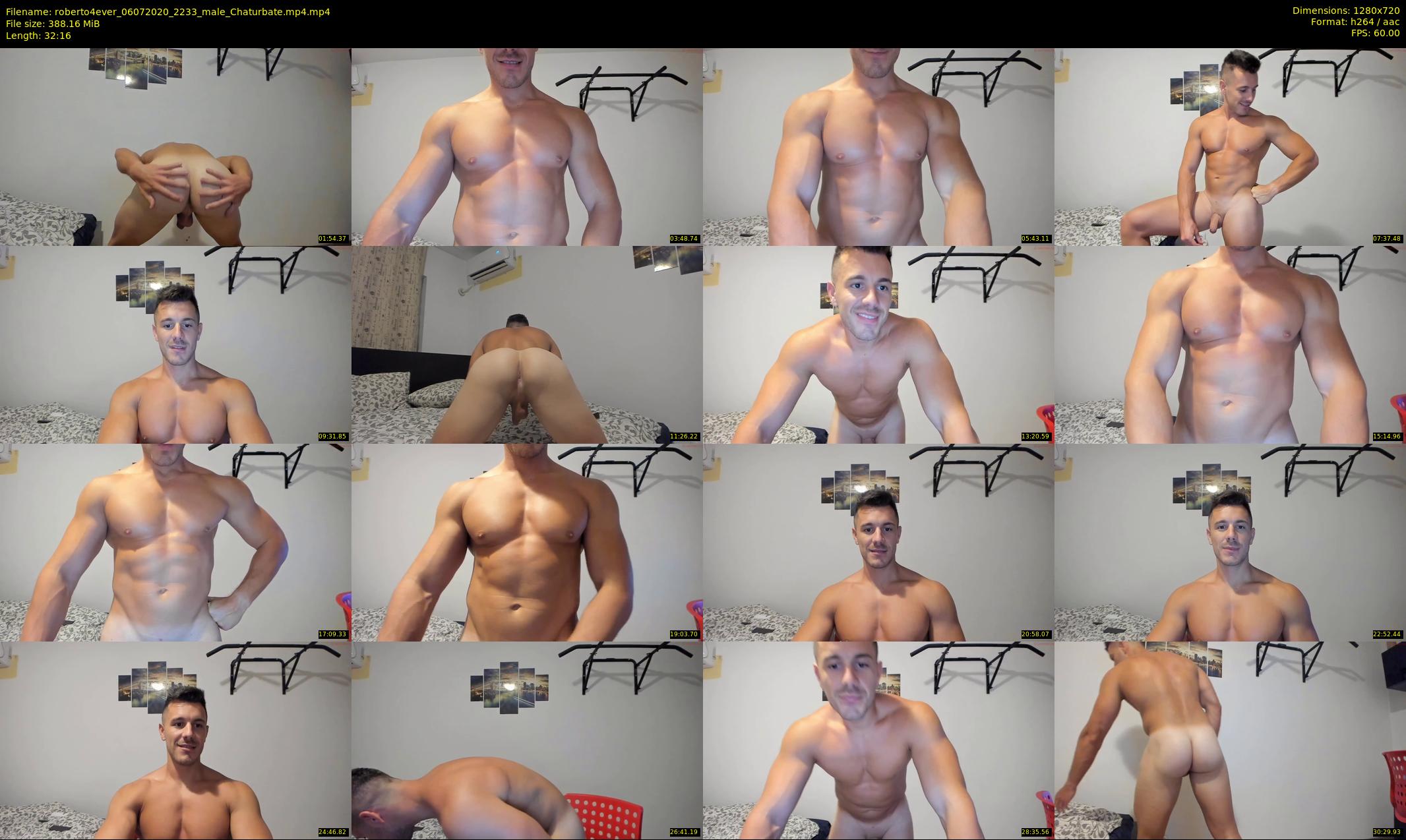 roberto4ever — 33 minute Chaturbate male cam show recording, 720p, Jul 6, 2020