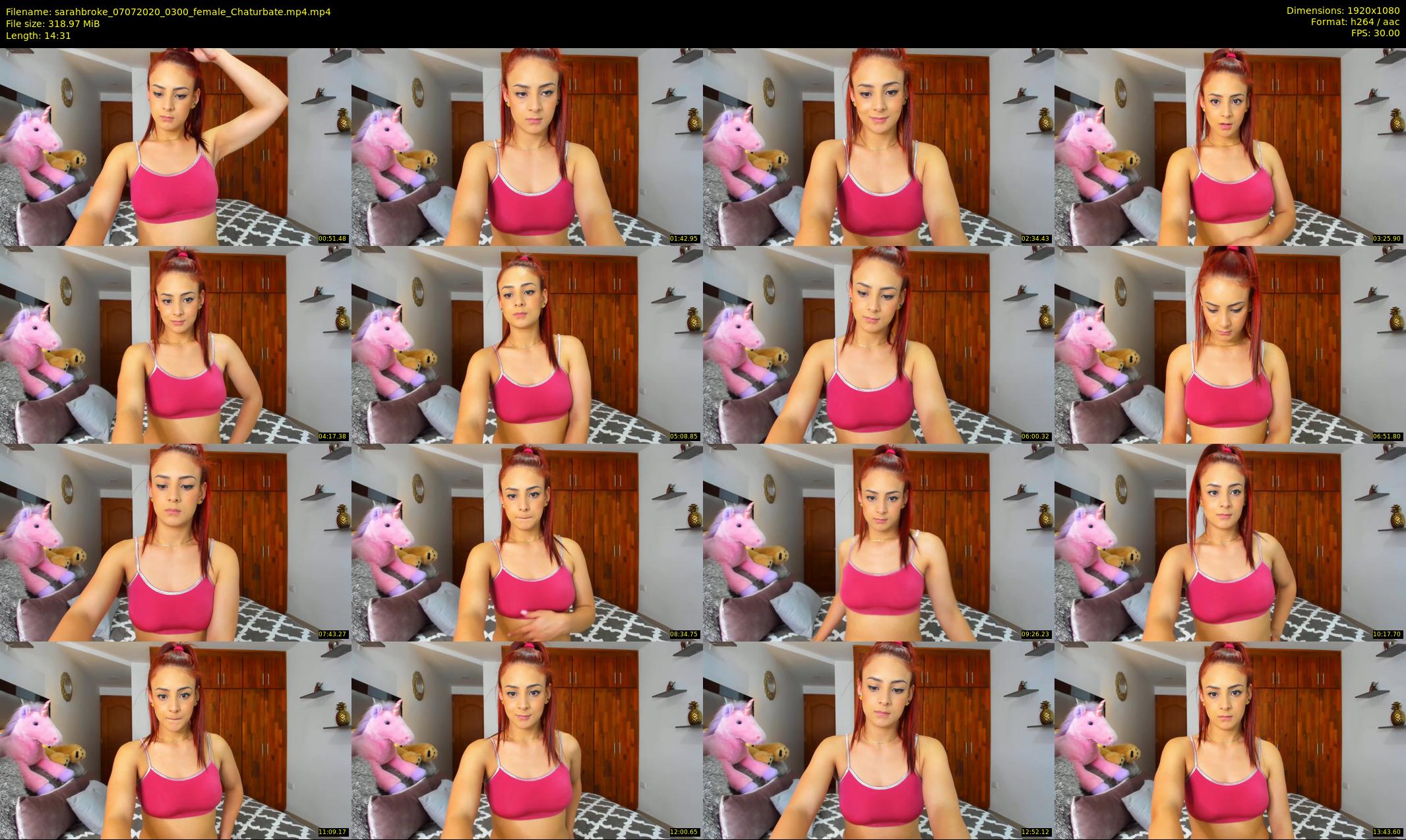 sarahbroke — 15 minute Chaturbate female cam show recording, 1080p, Jul 7, 2020