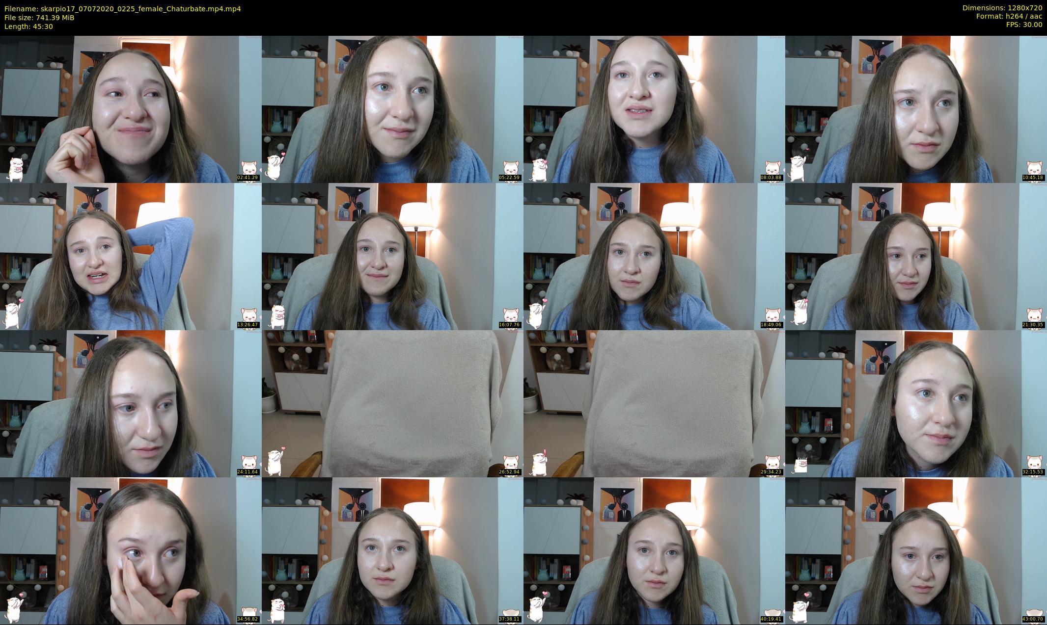 skarpio17 — 46 minute Chaturbate female cam show recording, 720p, Jul 7, 2020