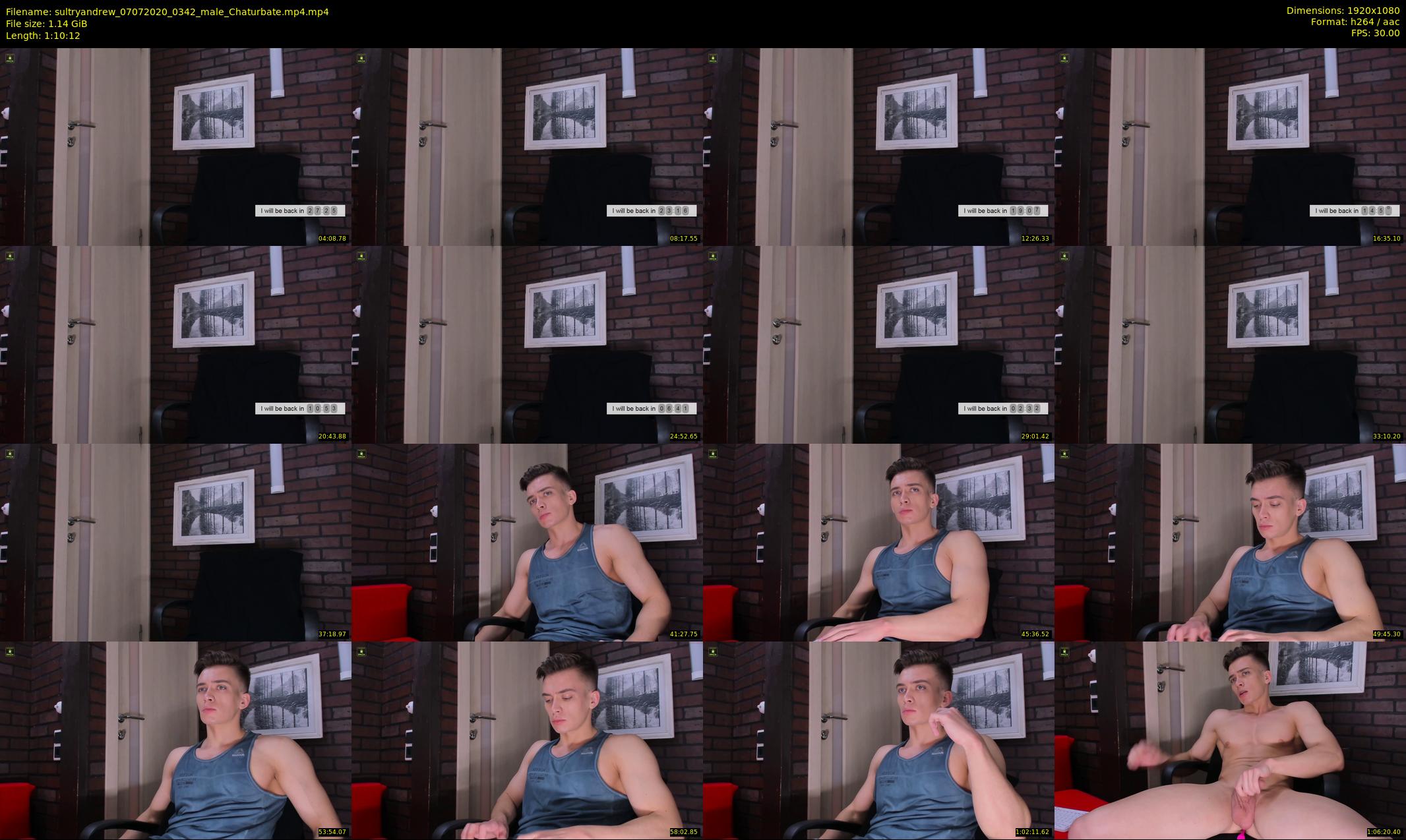 sultryandrew — 71 minute Chaturbate male cam show recording, 1080p, Jul 7, 2020