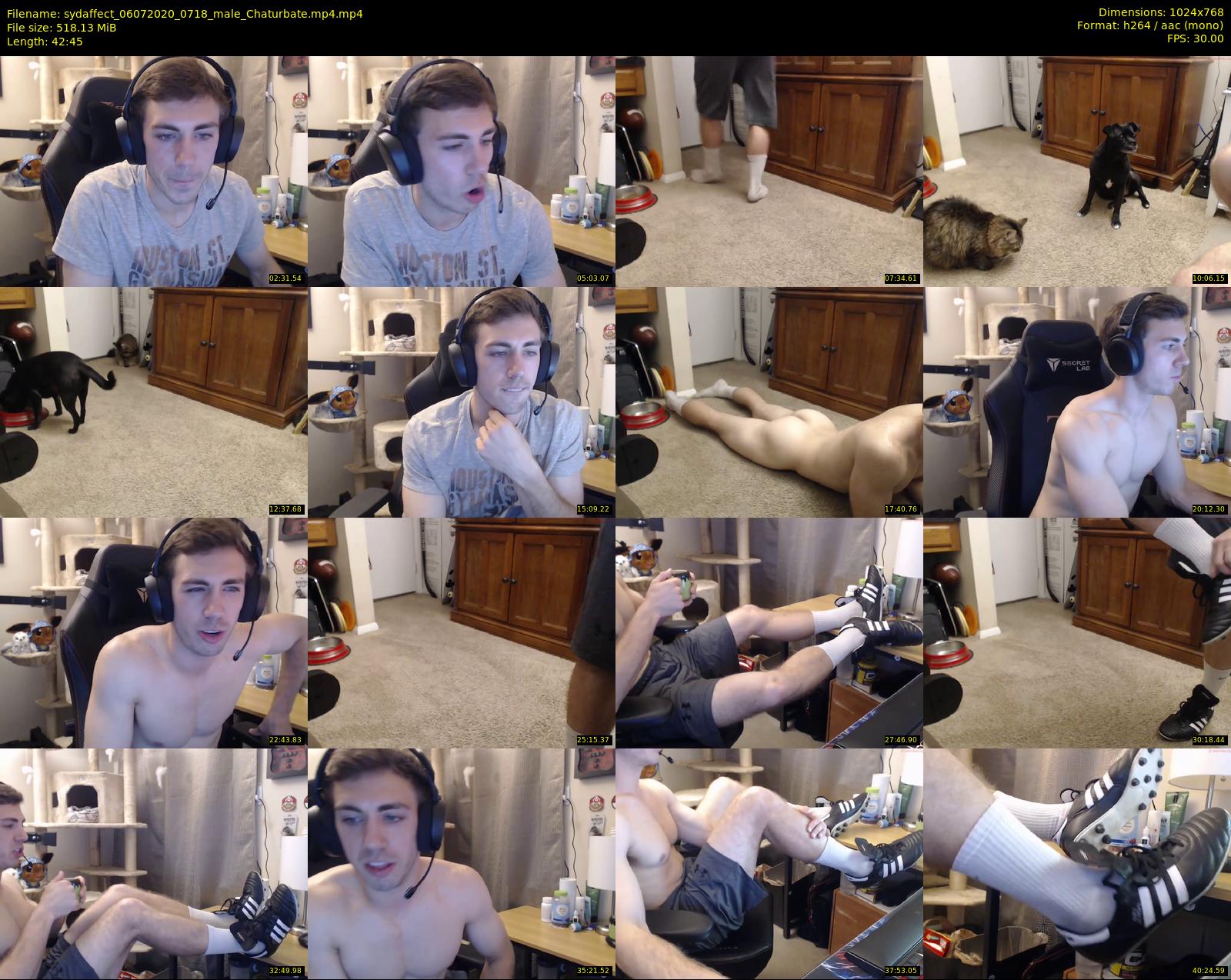 sydaffect — 43 minute Chaturbate male cam show recording, 720p, Jul 6, 2020