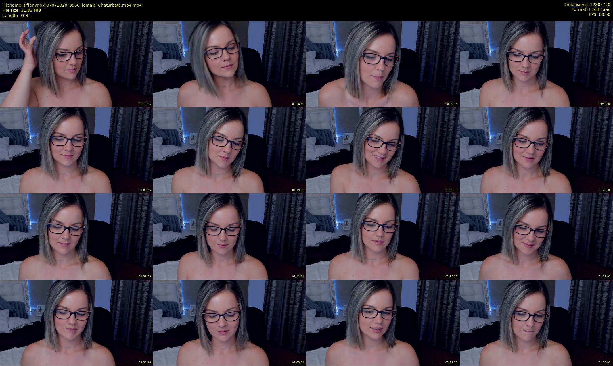 tiffanyriox — 4 minute Chaturbate female cam show recording, 720p, Jul 7, 2020
