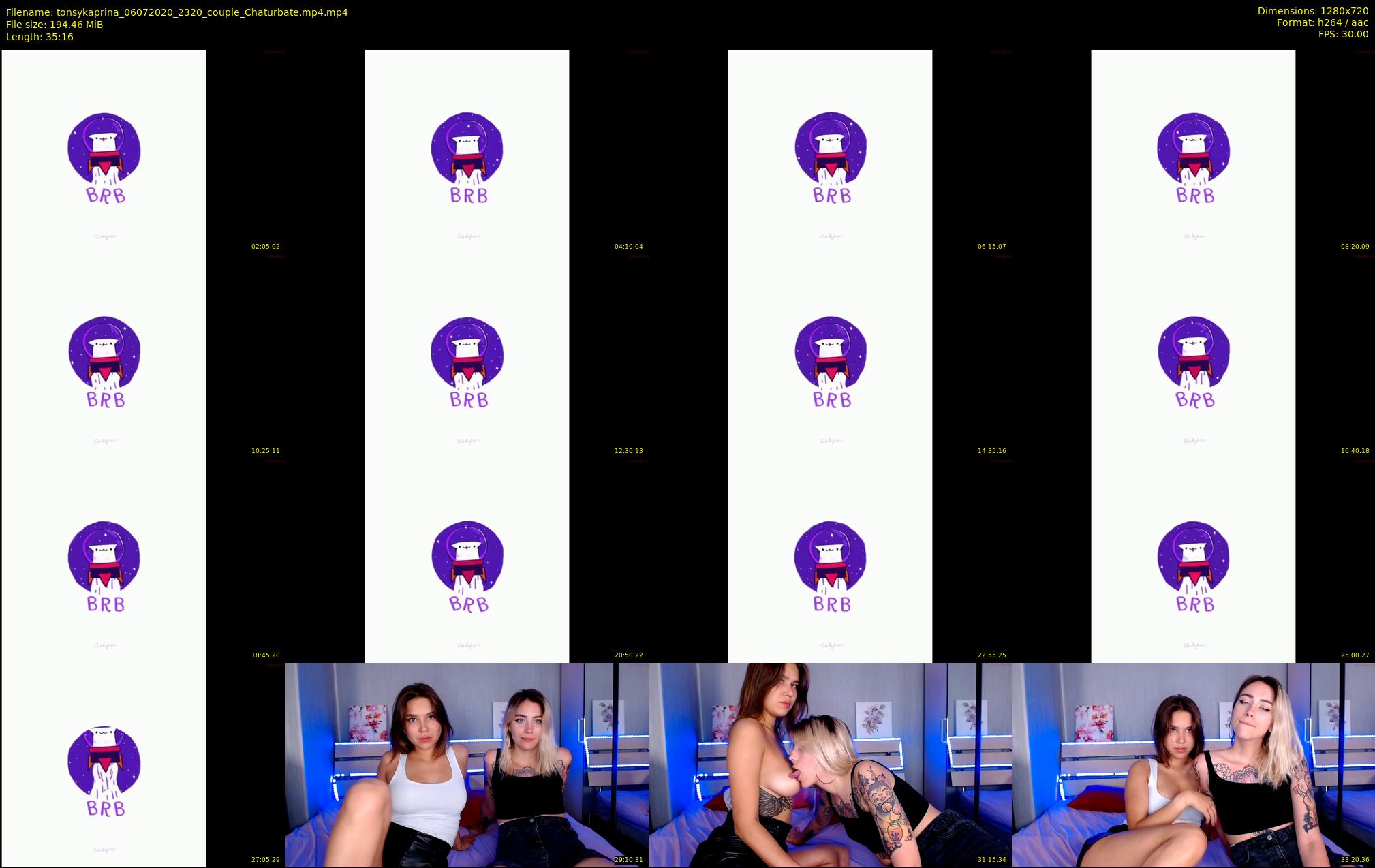 tonsykaprina — 36 minute Chaturbate couple cam show recording, 720p, Jul 6, 2020