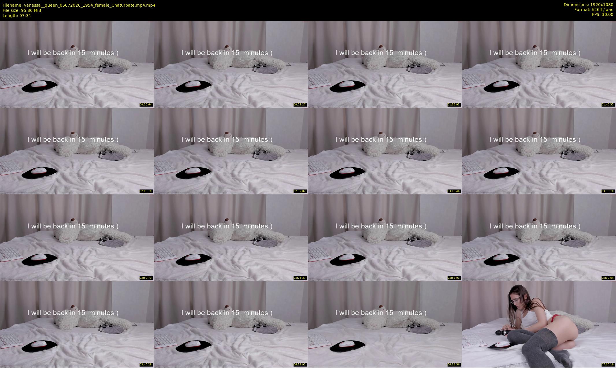 vanessa__queen — 8 minute Chaturbate female cam show recording, 1080p, Jul 6, 2020
