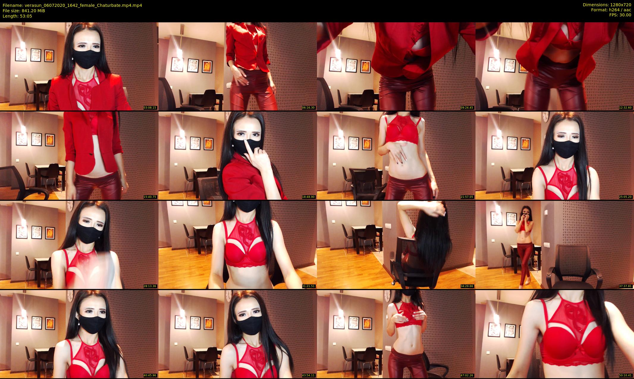 verasun — 54 minute Chaturbate female cam show recording, 720p, Jul 6, 2020