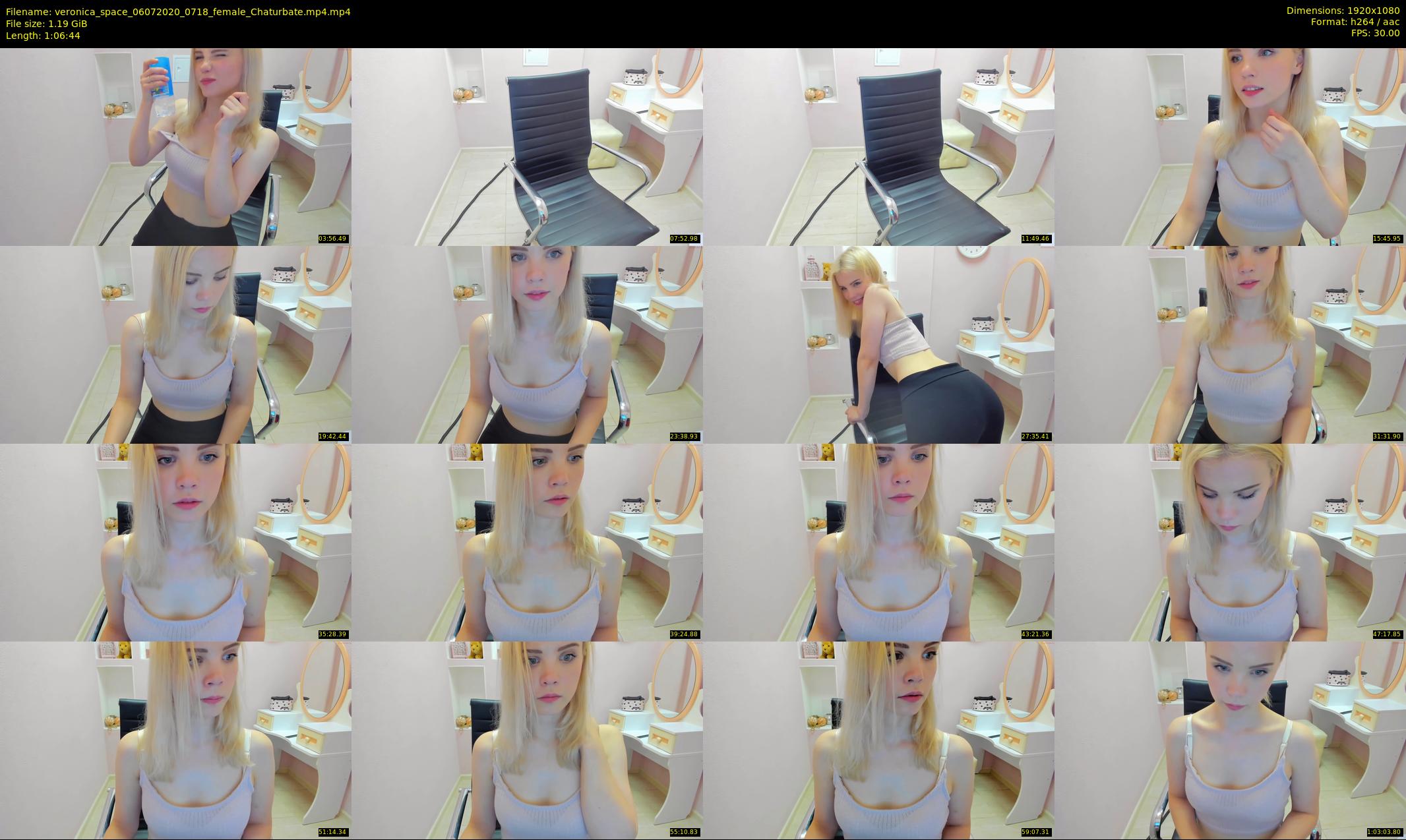 veronica_space — 67 minute Chaturbate female cam show recording, 1080p, Jul 6, 2020