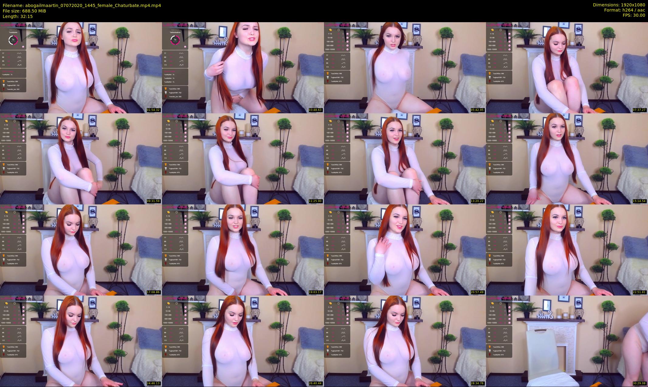 abogailmaartin — 33 minute Chaturbate female cam show recording, 1080p, Jul 7, 2020