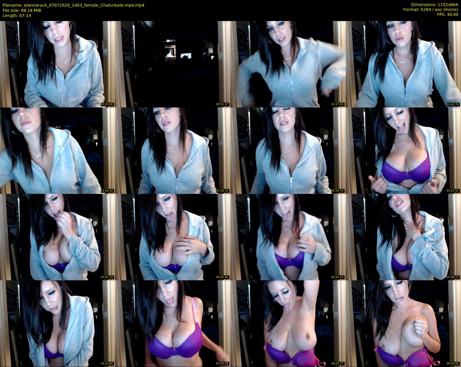 alannarack — 8 minute Chaturbate female cam show recording, 720p, Jul 7, 2020