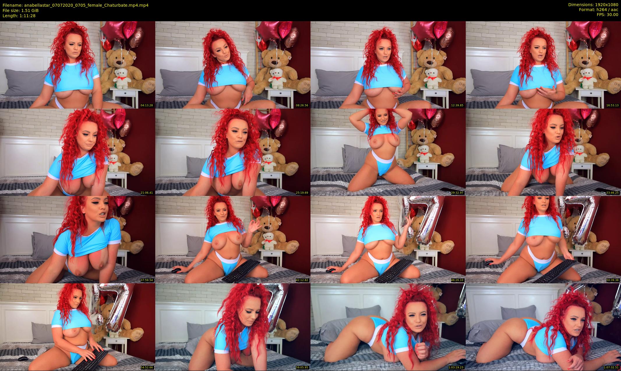 anabellastar — 72 minute Chaturbate female cam show recording, 1080p, Jul 7, 2020