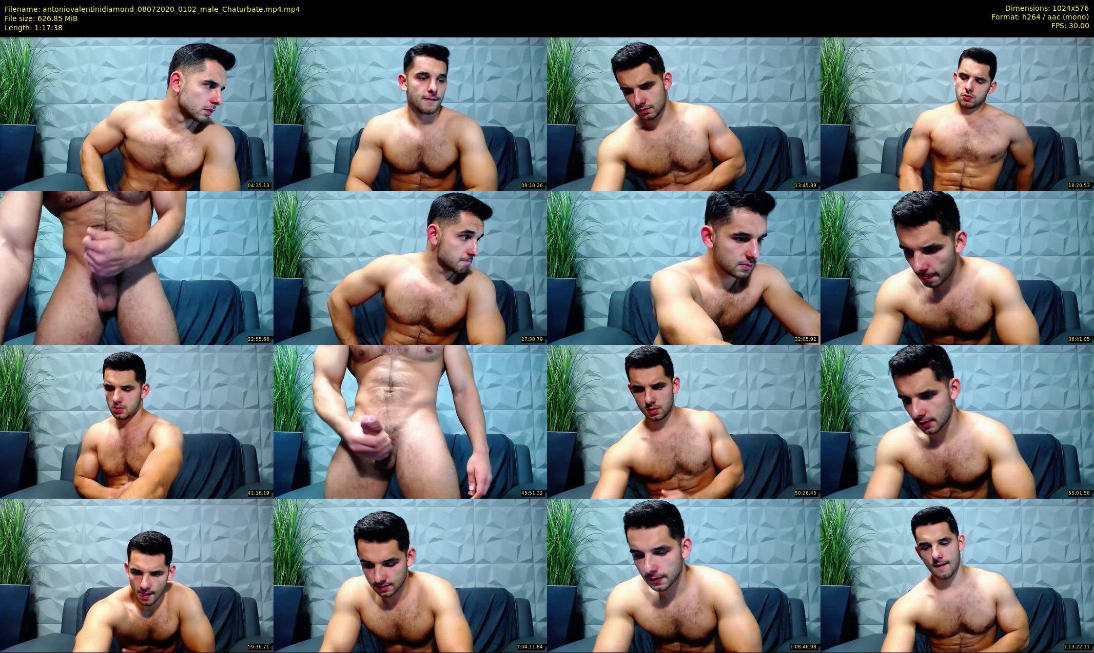 antoniovalentinidiamond — 78 minute Chaturbate male cam show recording, 480p, Jul 8, 2020