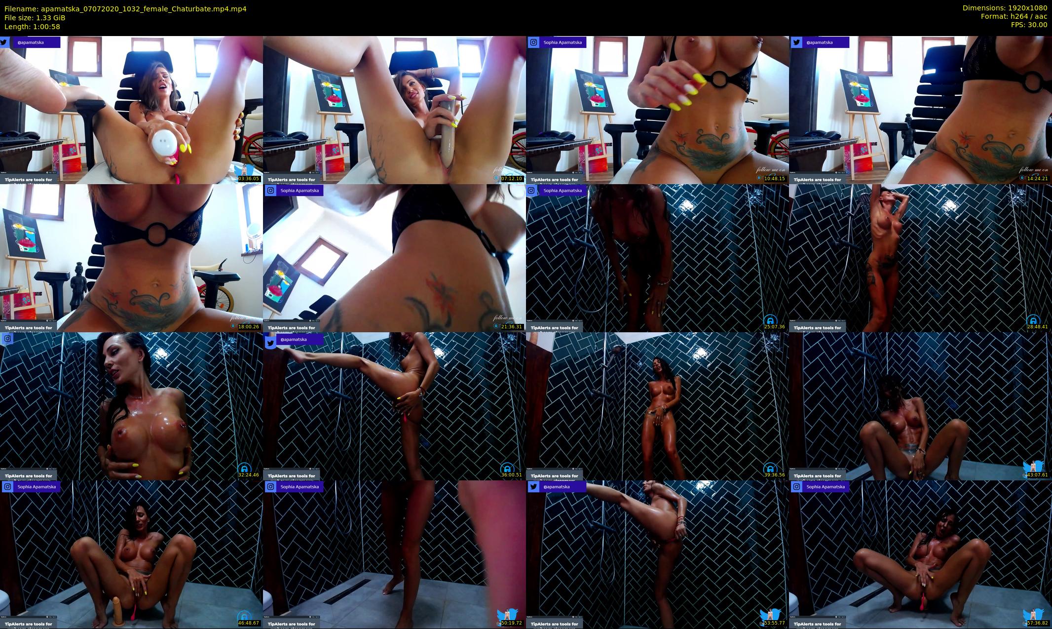 apamatska — 61 minute Chaturbate female cam show recording, 1080p, Jul 7, 2020