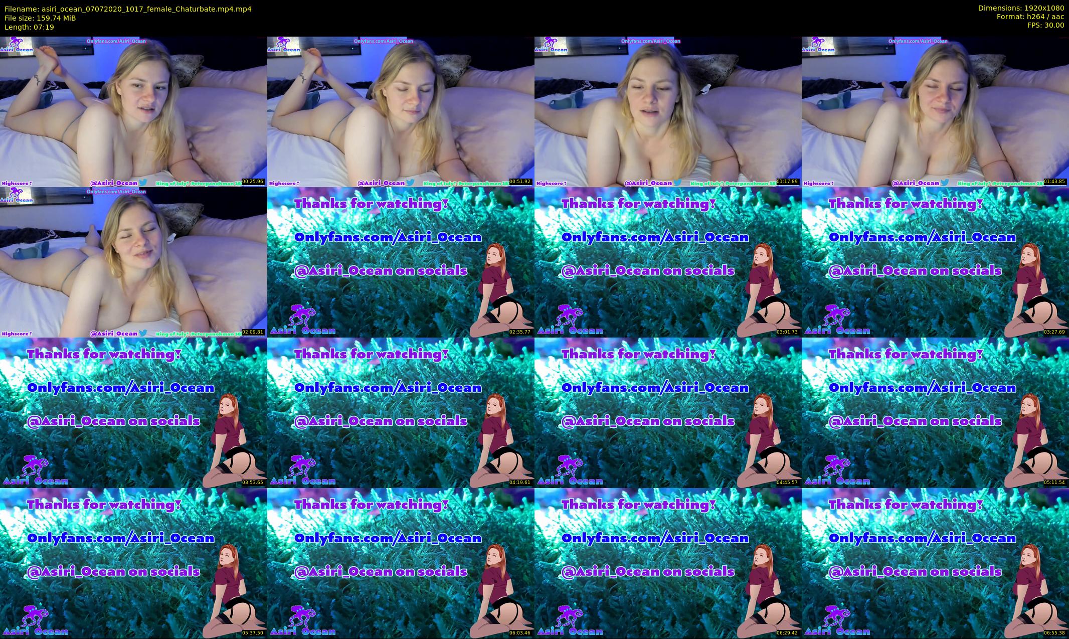 asiri_ocean — 8 minute Chaturbate female cam show recording, 1080p, Jul 7, 2020