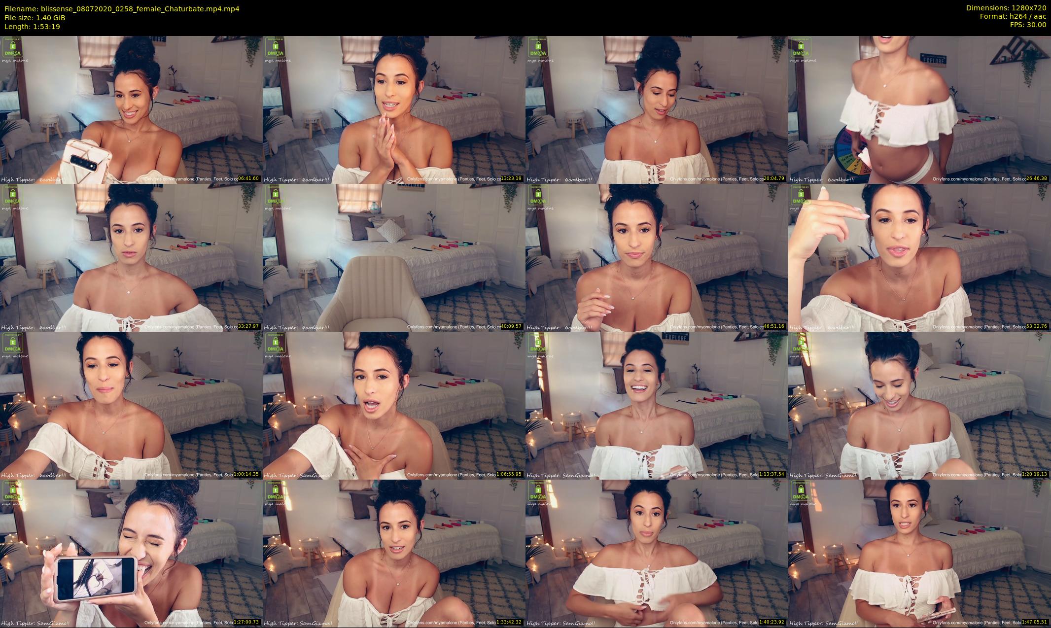 blissense — 114 minute Chaturbate female cam show recording, 720p, Jul 8, 2020