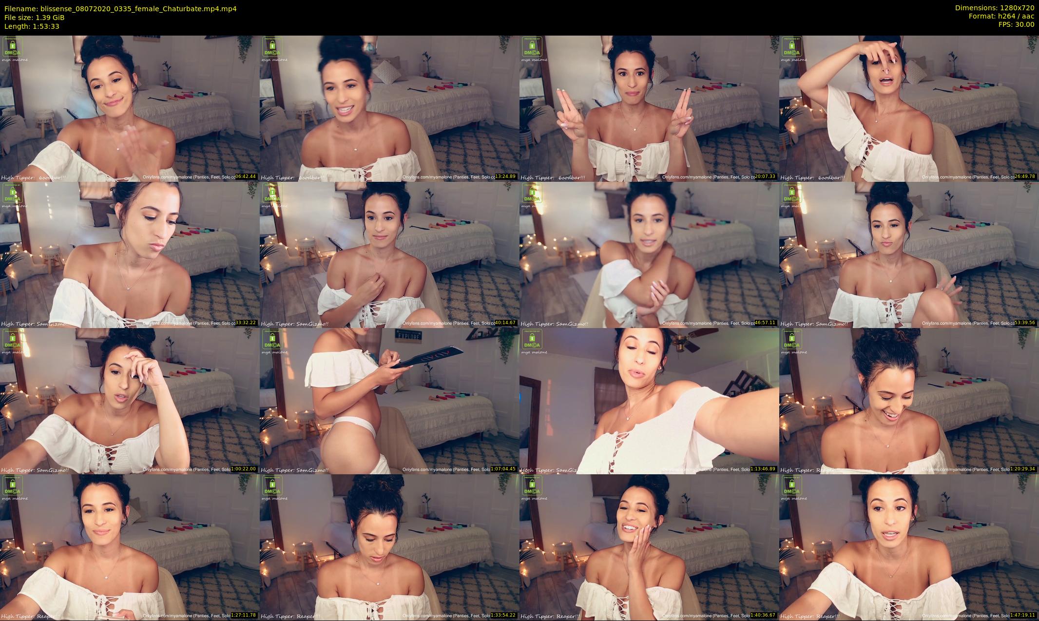 blissense — 114 minute Chaturbate female cam show recording, 720p, Jul 8, 2020