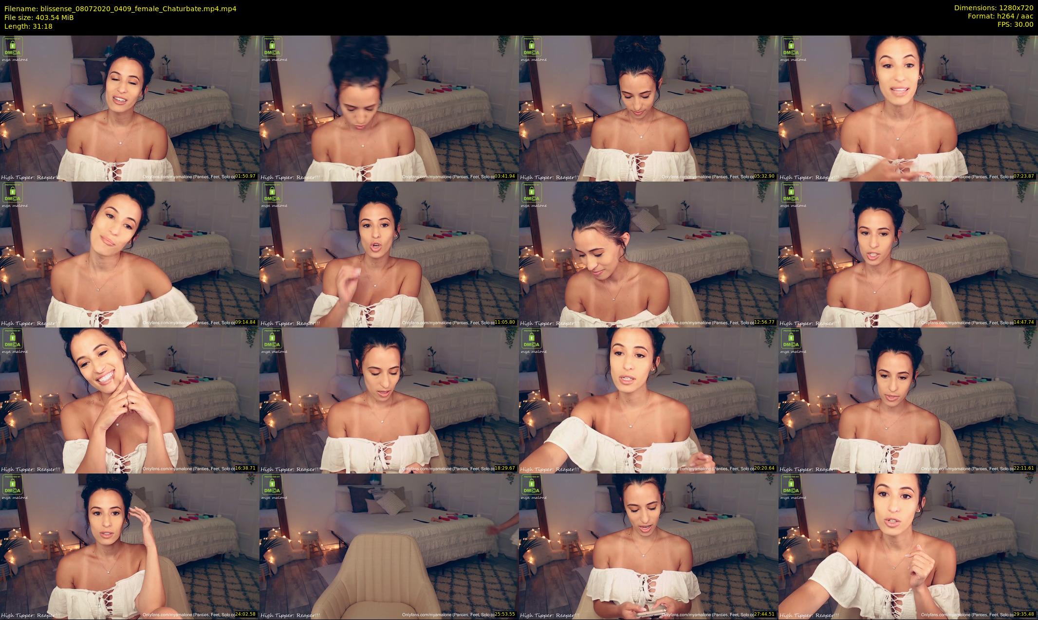 blissense — 32 minute Chaturbate female cam show recording, 720p, Jul 8, 2020