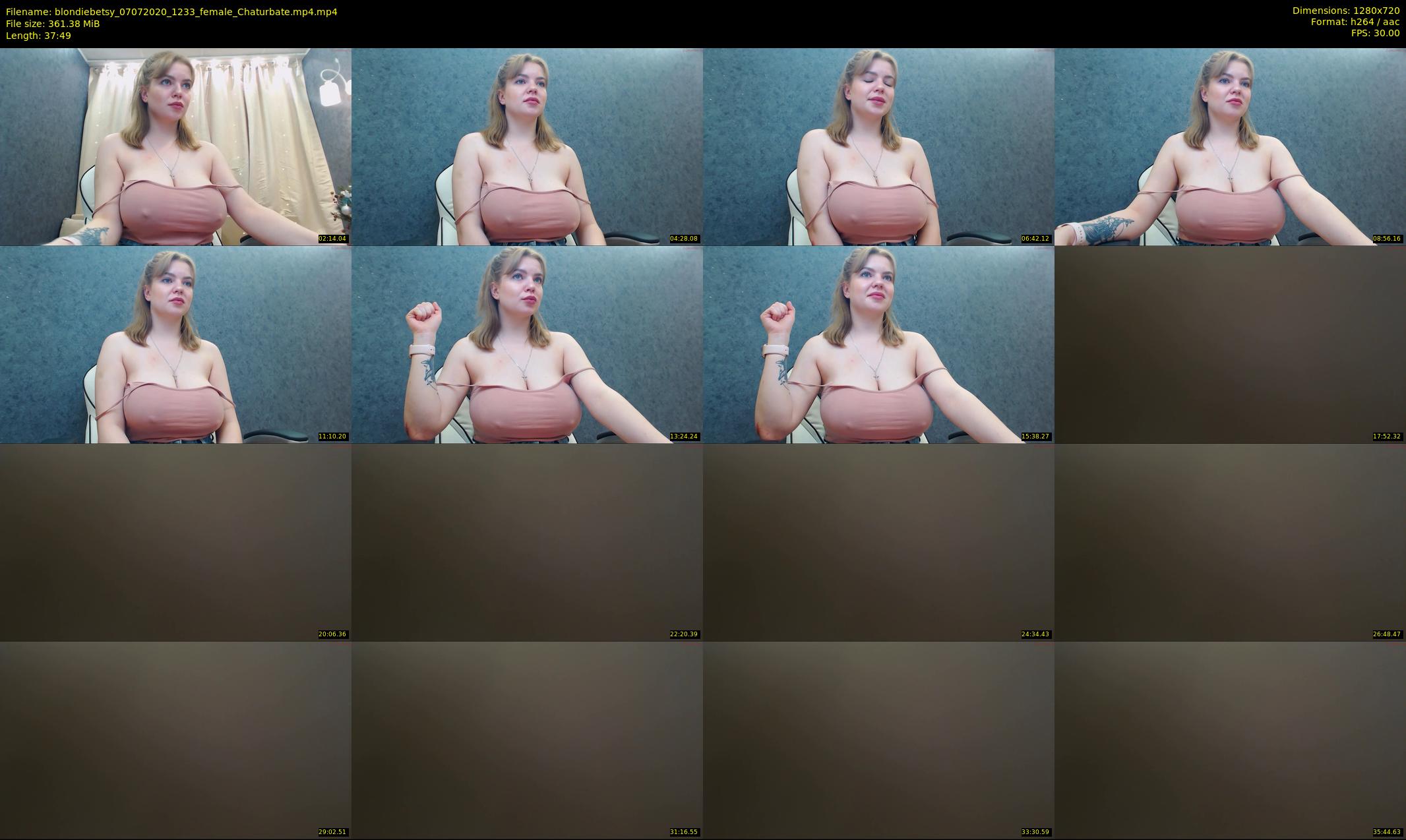 blondiebetsy — 38 minute Chaturbate female cam show recording, 720p, Jul 7, 2020