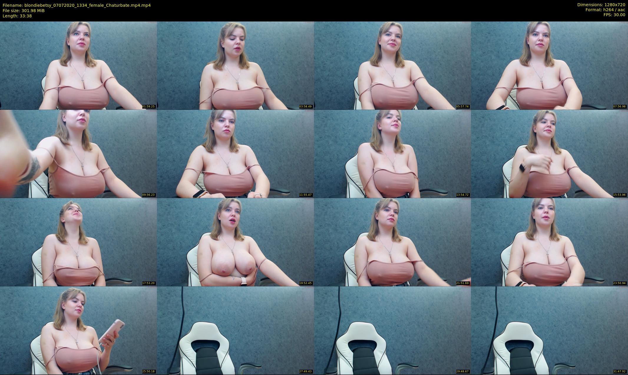 blondiebetsy — 34 minute Chaturbate female cam show recording, 720p, Jul 7, 2020