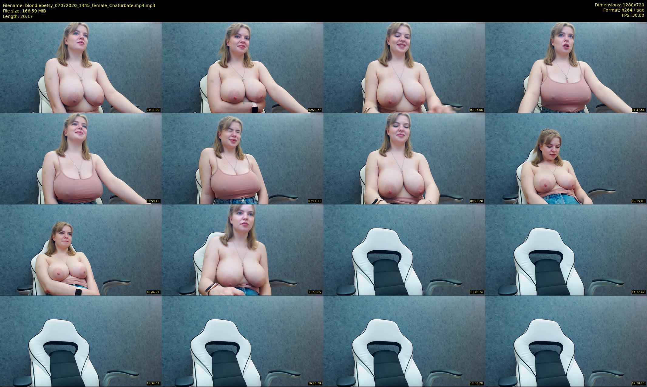 blondiebetsy — 21 minute Chaturbate female cam show recording, 720p, Jul 7, 2020