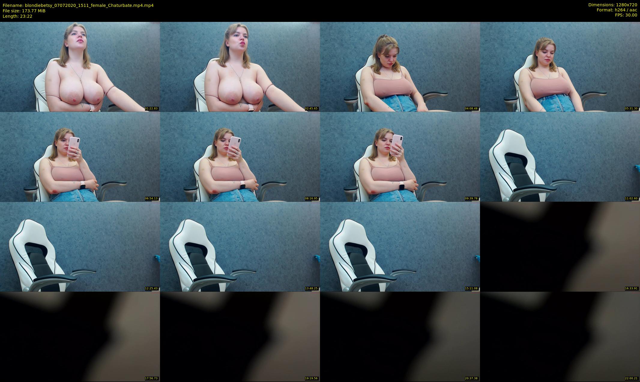 blondiebetsy — 24 minute Chaturbate female cam show recording, 720p, Jul 7, 2020