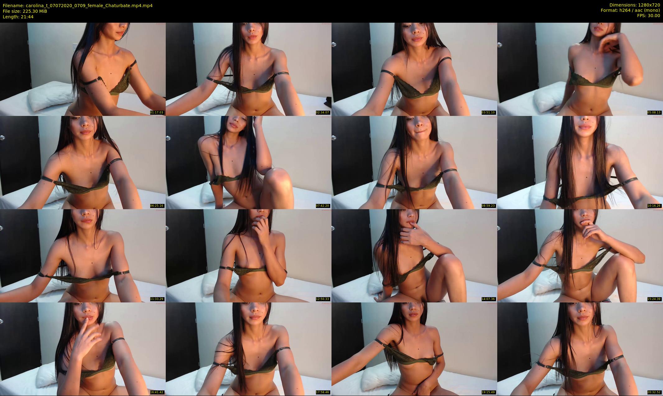 carolina_t — 22 minute Chaturbate female cam show recording, 720p, Jul 7, 2020