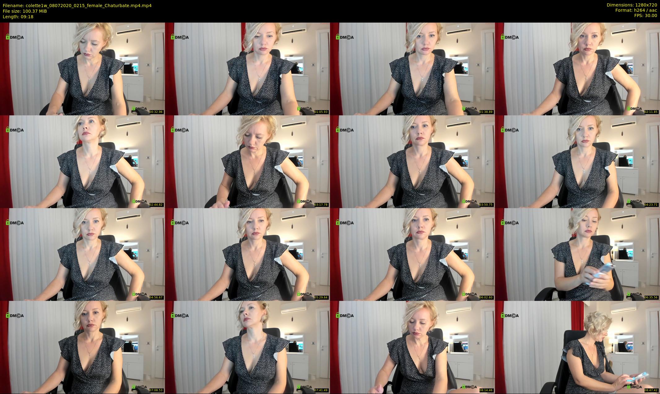 colette1w — 10 minute Chaturbate female cam show recording, 720p, Jul 8, 2020