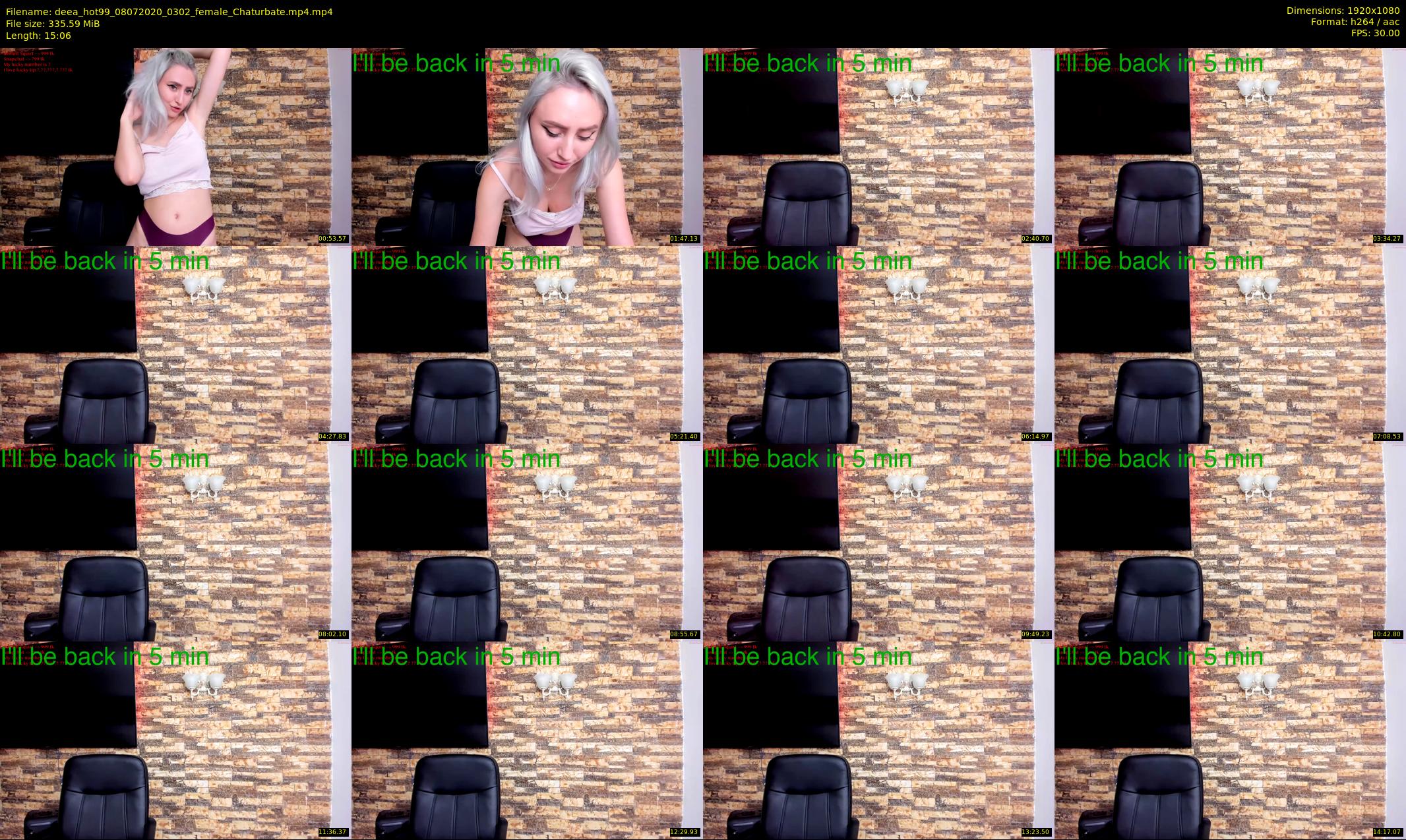 deea_hot99 — 16 minute Chaturbate female cam show recording, 1080p, Jul 8, 2020